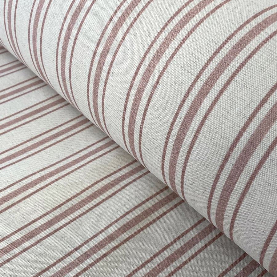 Extra Wide Pink Striped Fabric
