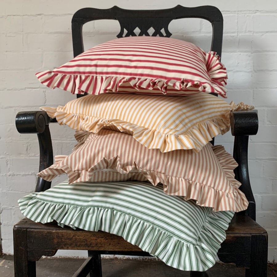 Ticking Fabric Large - Sage