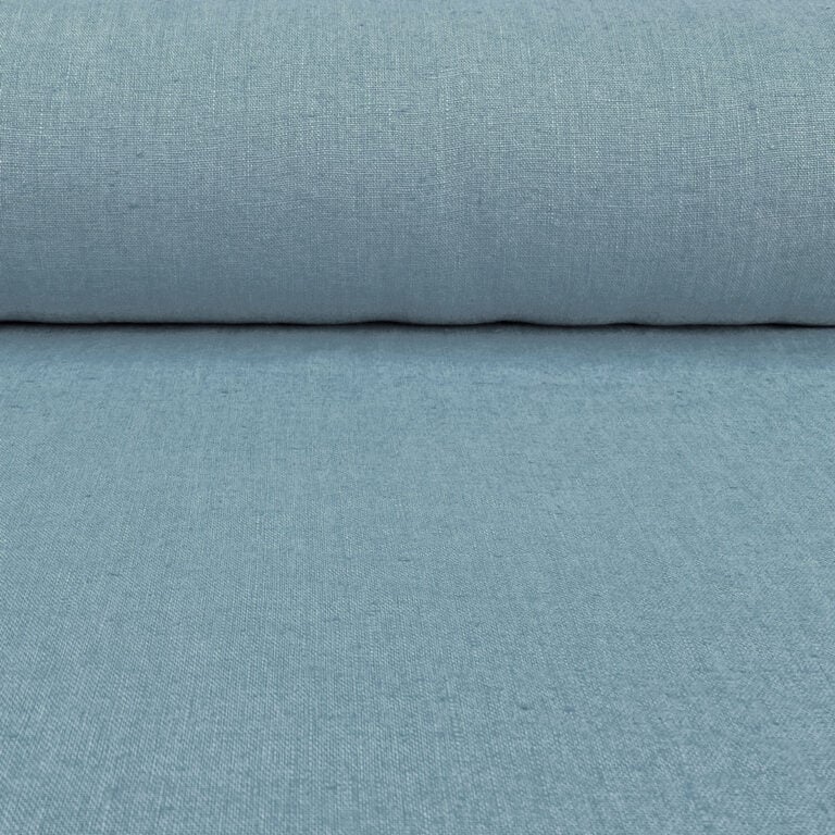 French Washed Linen - Bluestone - Image 3