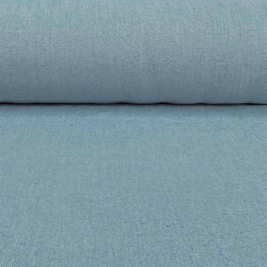 French Washed Linen - Bluestone