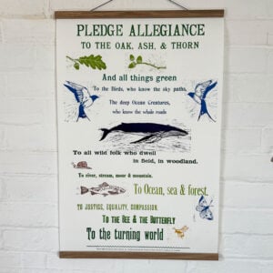 Pledge Letterpress Poster by Jackie Morris