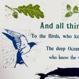 Pledge Letterpress Poster by Jackie Morris - Image 4
