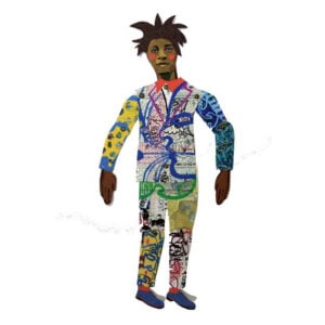 Jean-Michel Basquiat - Cut out & make paper puppet - Image 2