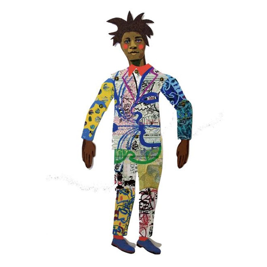 Jean-Michel Basquiat - Cut out & make paper puppet