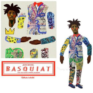 Jean-Michel Basquiat - Cut out & make paper puppet - Image 1