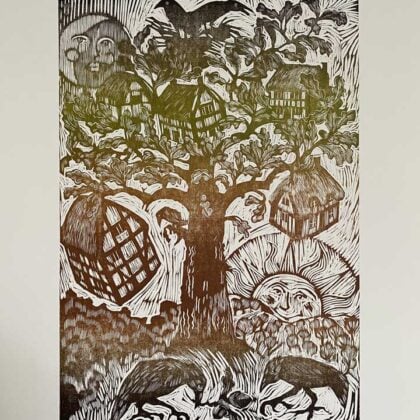 Plant an Acorn, Letterpress Poster Jen Whiskerd - Image 3