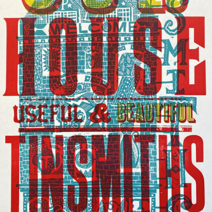 Our House Letterpress Poster - Jonny Hannah - Image 5