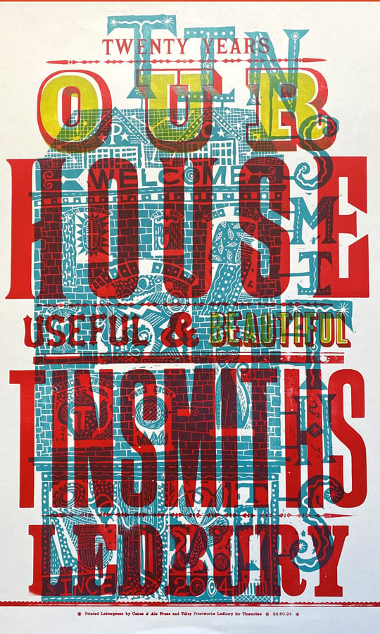 Our House Letterpress Poster - Jonny Hannah