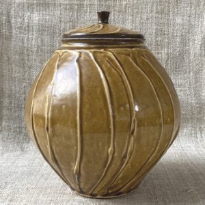 Kat Wheeler Large Jar - Tan KWJT2 - Image 1