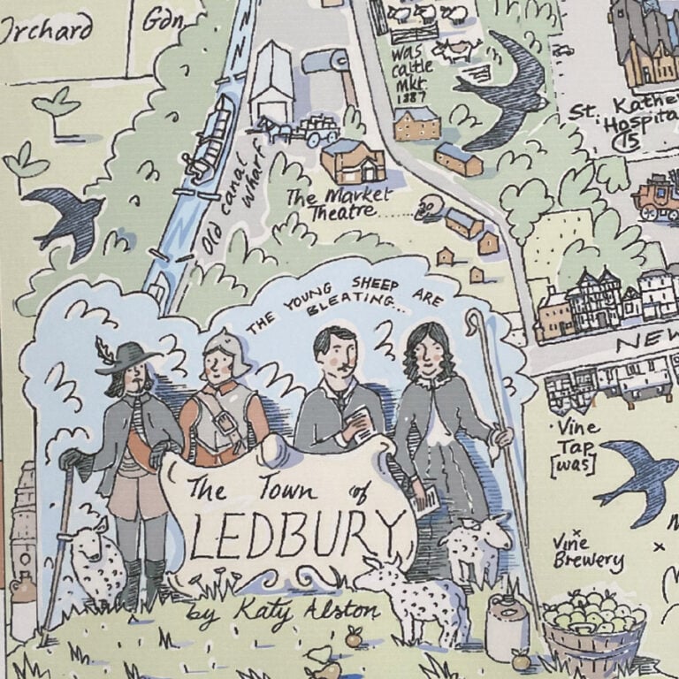 The Town of Ledbury Print by Katy Alston