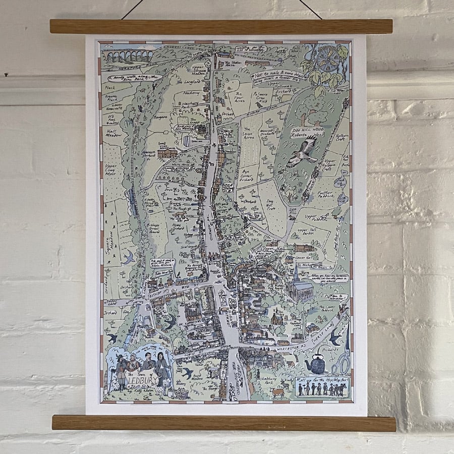 The Town of Ledbury Print by Katy Alston