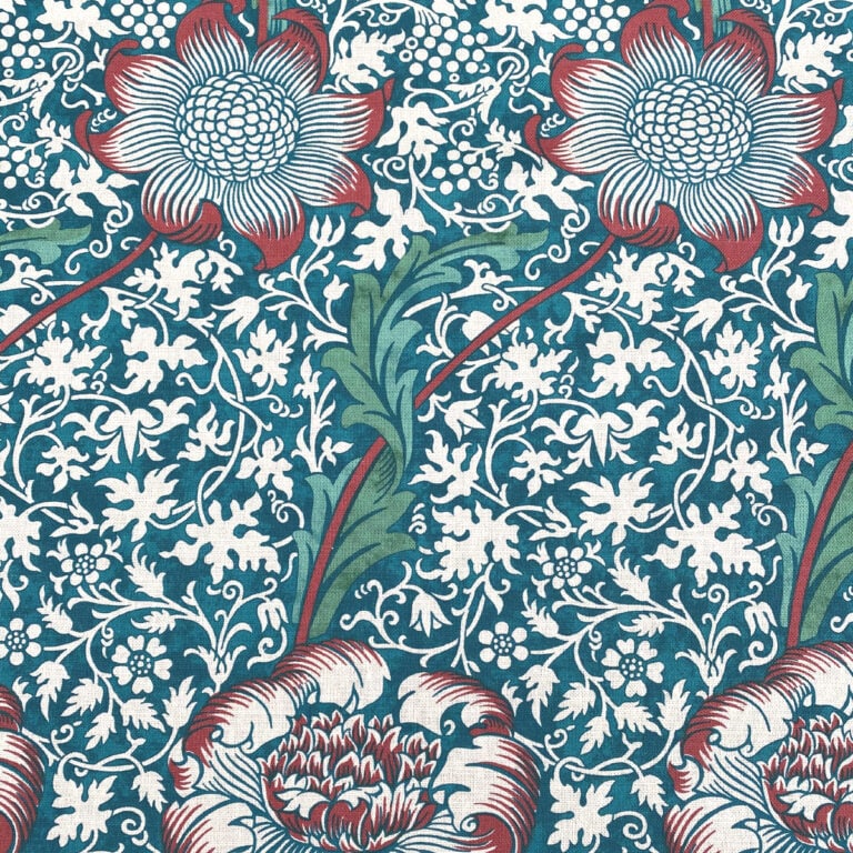 Ben Pentreath for Morris & Co: Kennett in Aqua and Pink - Image 2