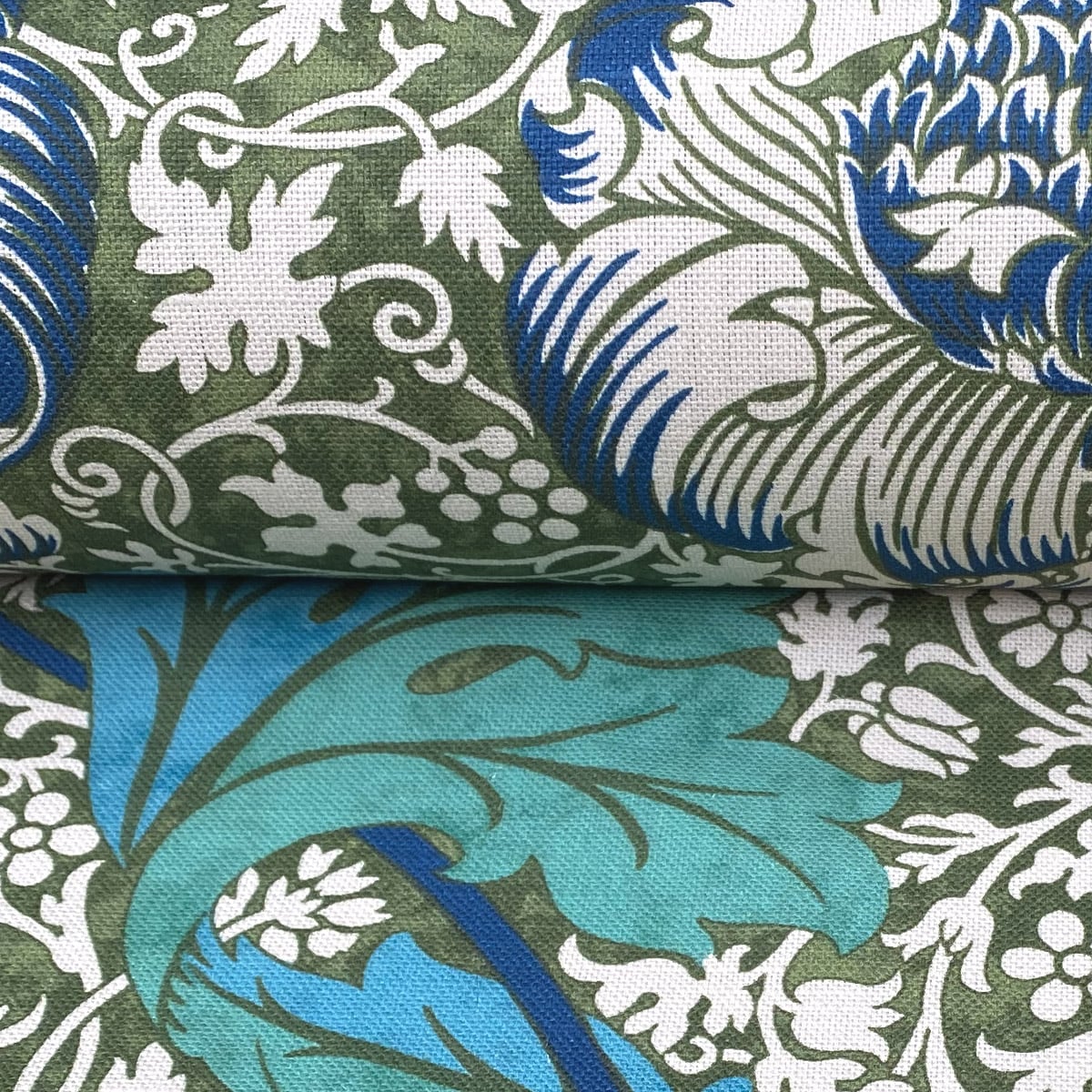 Ben Pentreath for Morris & Co: Kennett in Olive and Turquoise - Image 3
