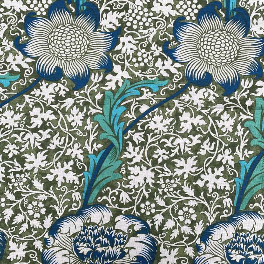 Ben Pentreath for Morris & Co: Kennett in Olive and Turquoise