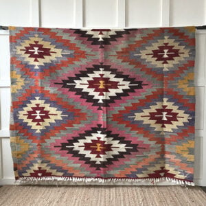Antique Turkish Kilim Rug - MKDEC1 - Image 1