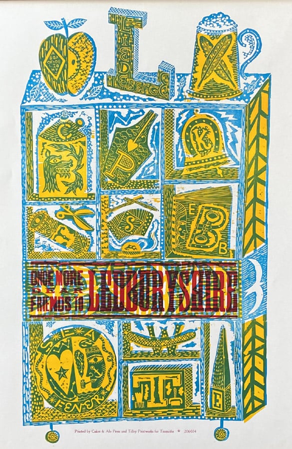 Ledburyshire Letterpress Poster - Jonny Hannah