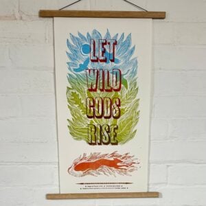 Wild Folk Letterpress Poster by Tamsin Abbott & Jackie Morris