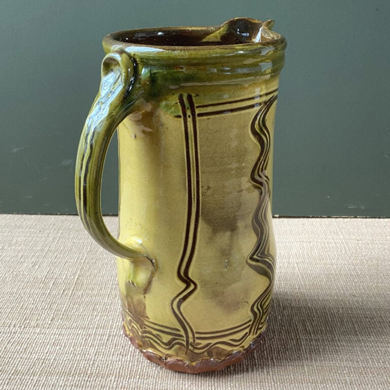 Mike Parry Large Slipware Jug - Cream MPGJ - Image 3