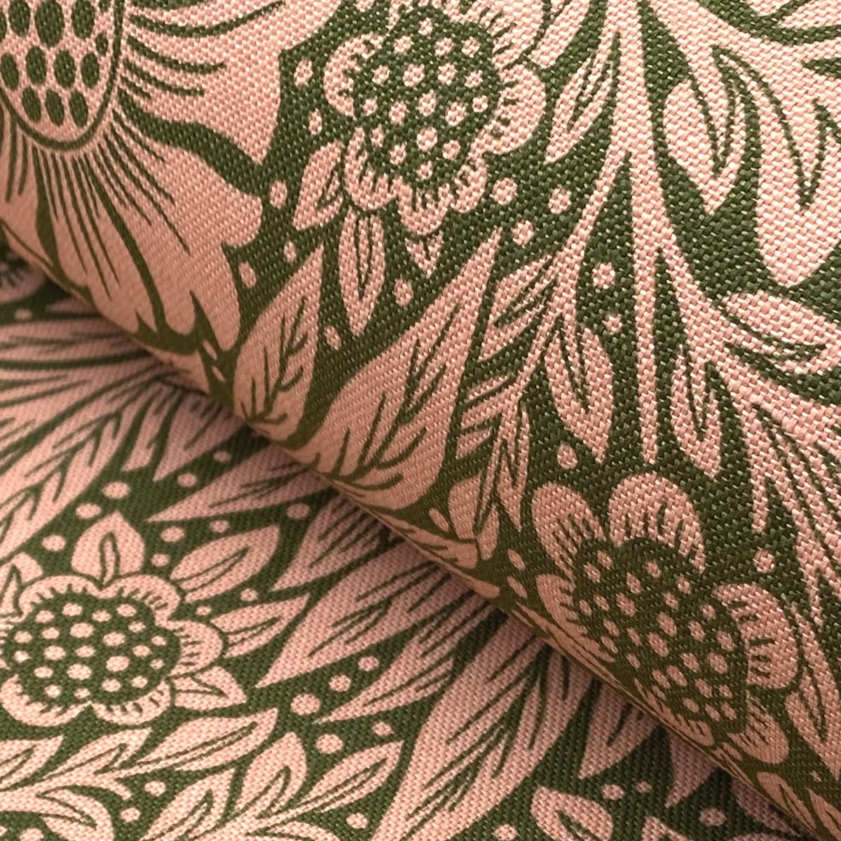 Ben Pentreath for Morris & Co: Marigold in Olive and Pink - Image 1