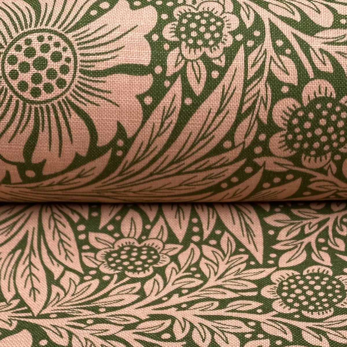 Ben Pentreath for Morris & Co: Marigold in Olive and Pink - Image 3