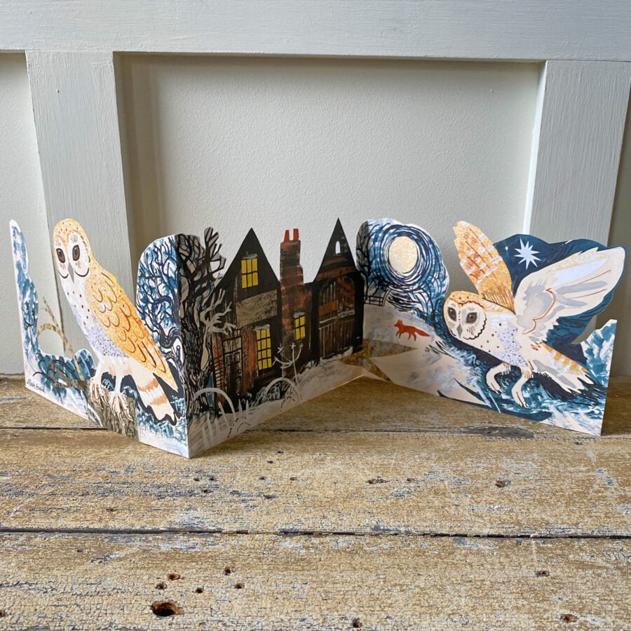 Mark Hearld Fold out Card - Silent Flight