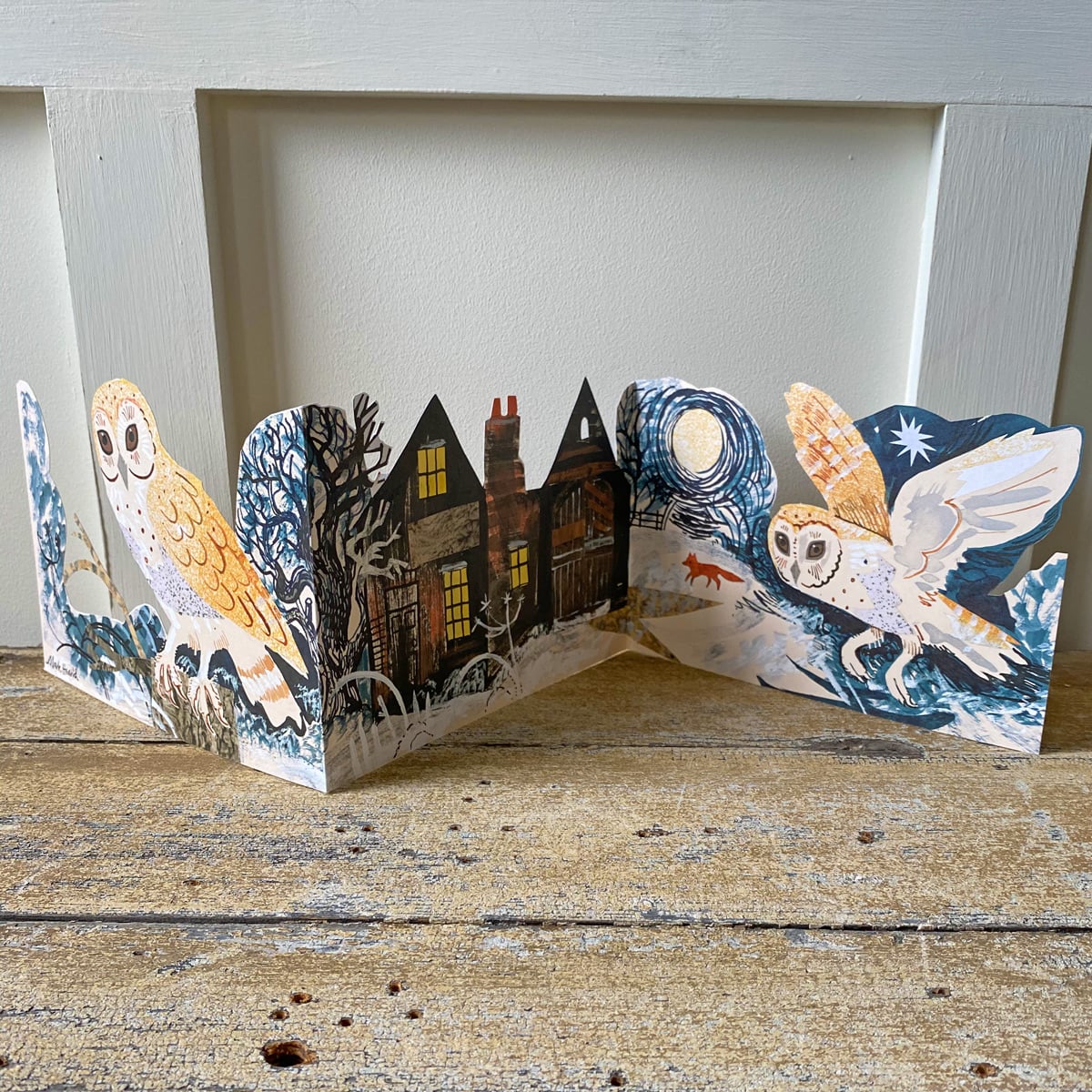 Mark Hearld Fold out Card - Silent Flight - Image 1