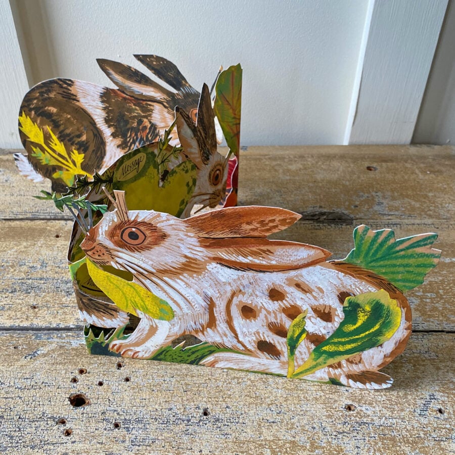 Mark Hearld Fold out Card - Rabbits