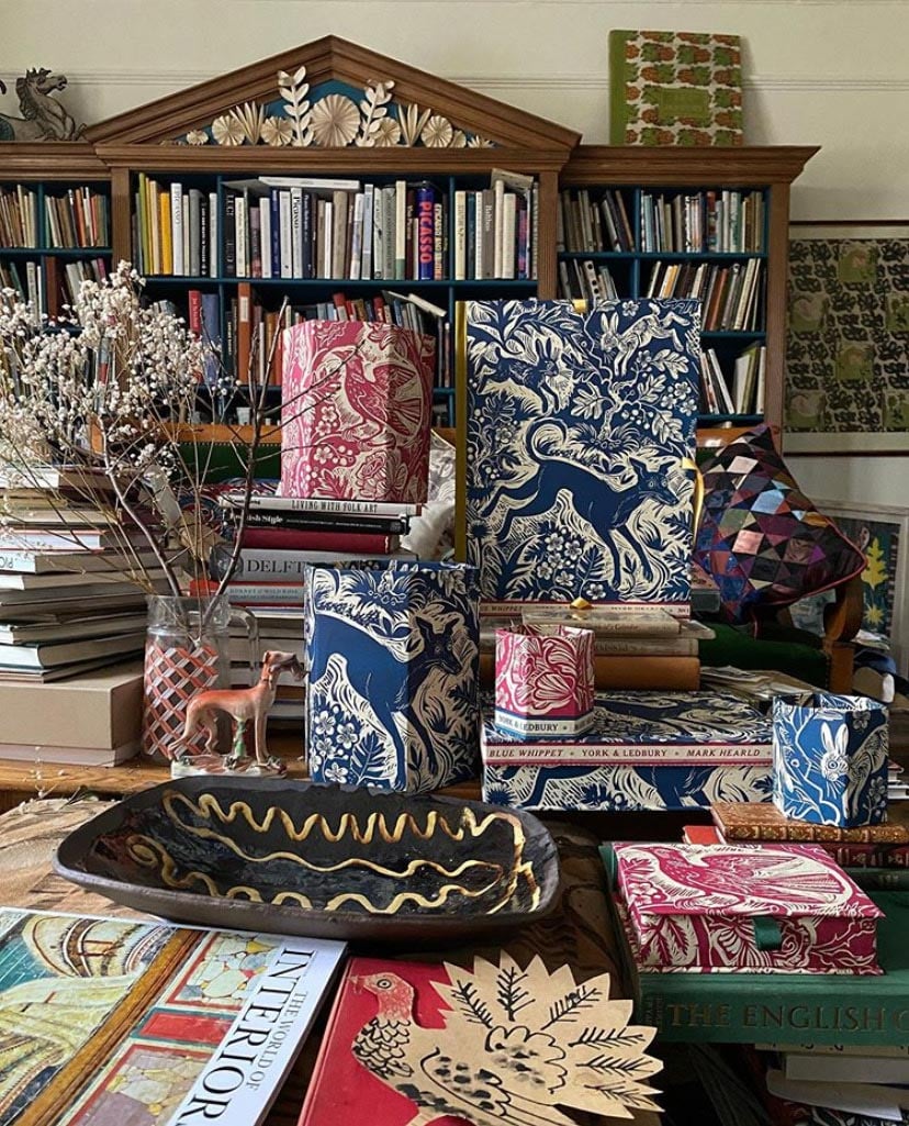 Mark Hearld Blue Whippet Box File - Image 4