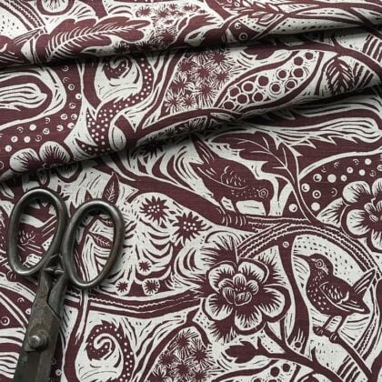 Mark Hearld Wren - Burgundy - Image 7