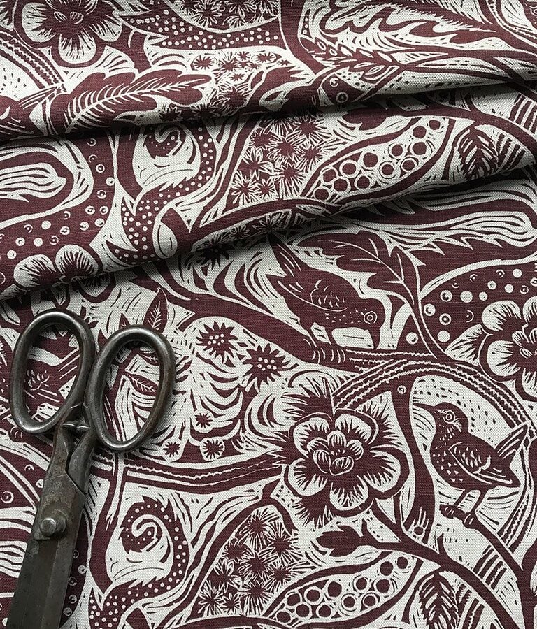 Mark Hearld Wren - Burgundy