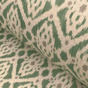 Extra Wide fabric Ikat Green
