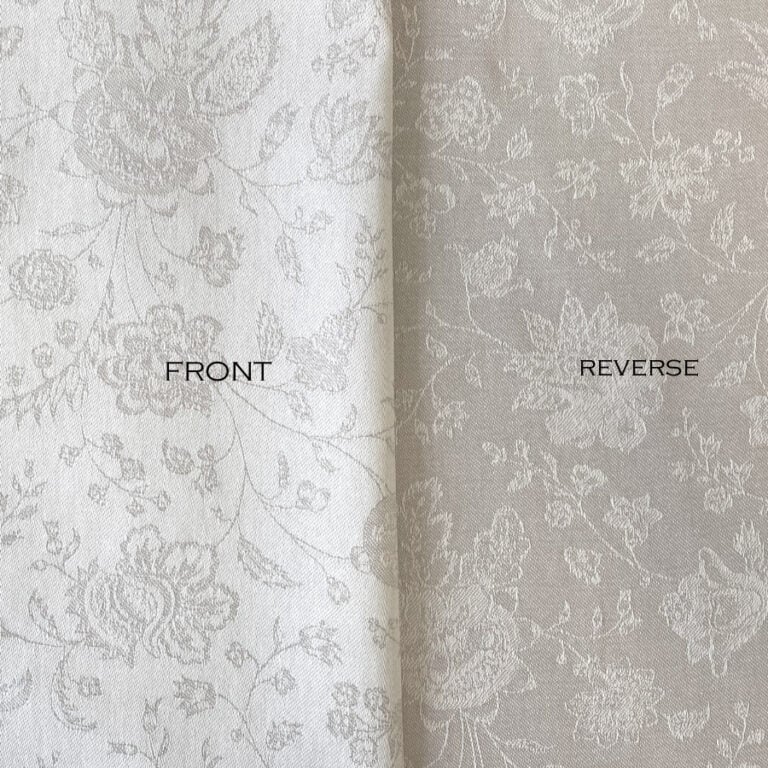 Extra Wide Oilcloth - Medlar Jacquard White - Image 4