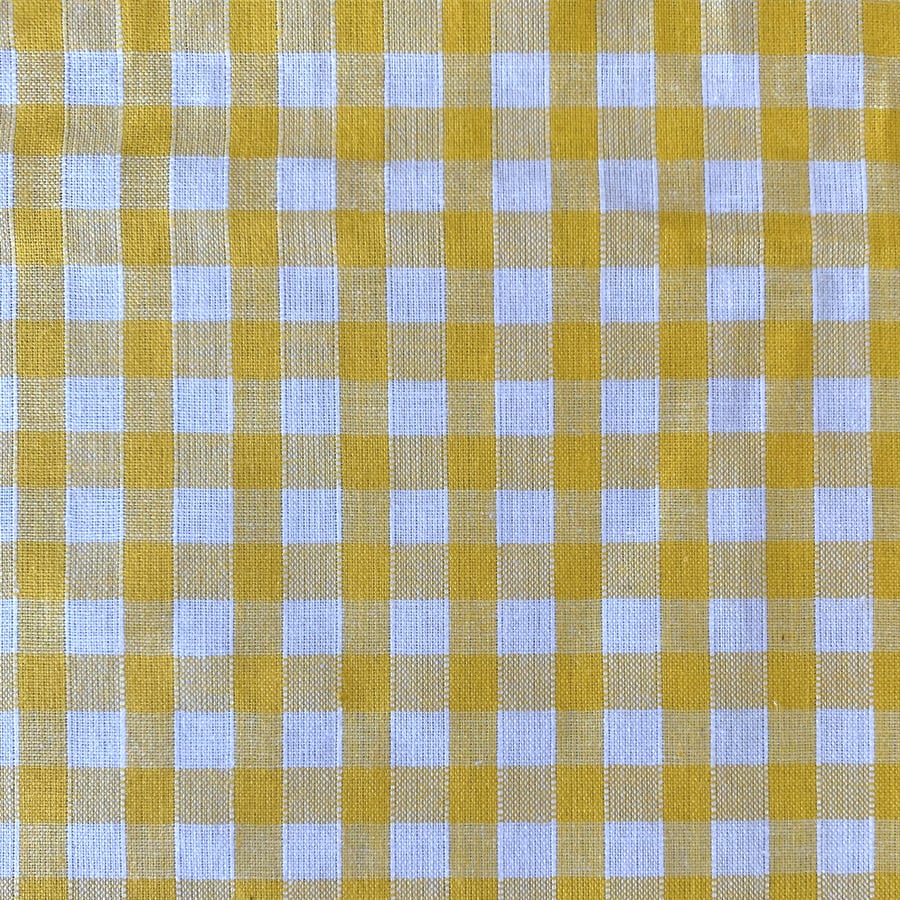 Narrow Vichy Check Gingham - Sunshine Yellow