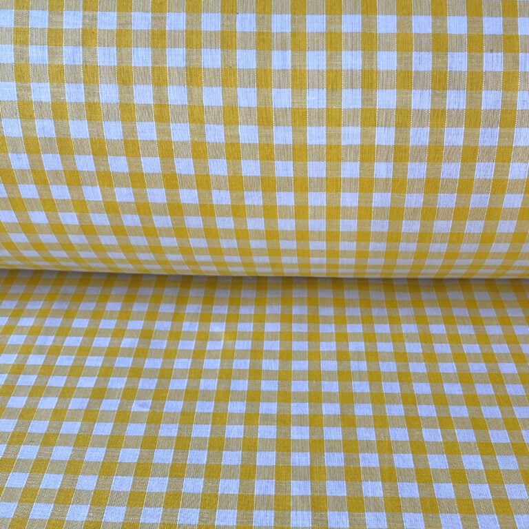 Narrow Vichy Check Gingham - Sunshine Yellow - Image 3