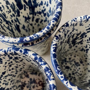 Enamelware Tumbler - Navy and Cream - Image 2