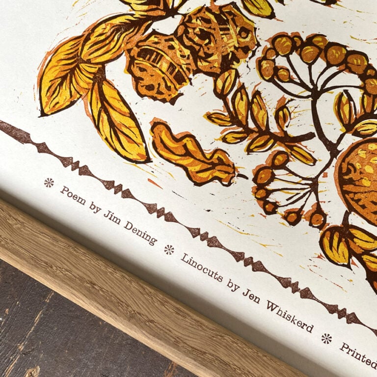 Oh, September Letterpress Poster Jen Whiskerd - Image 4