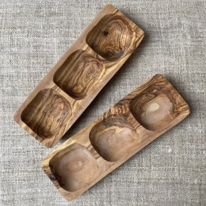 Olive Wood Antipasti Dish - Image 1