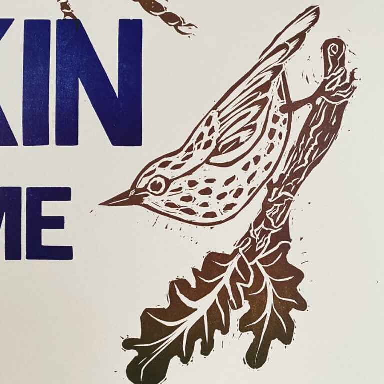 One Kin Letterpress Poster - Nicola Davies - Image 3