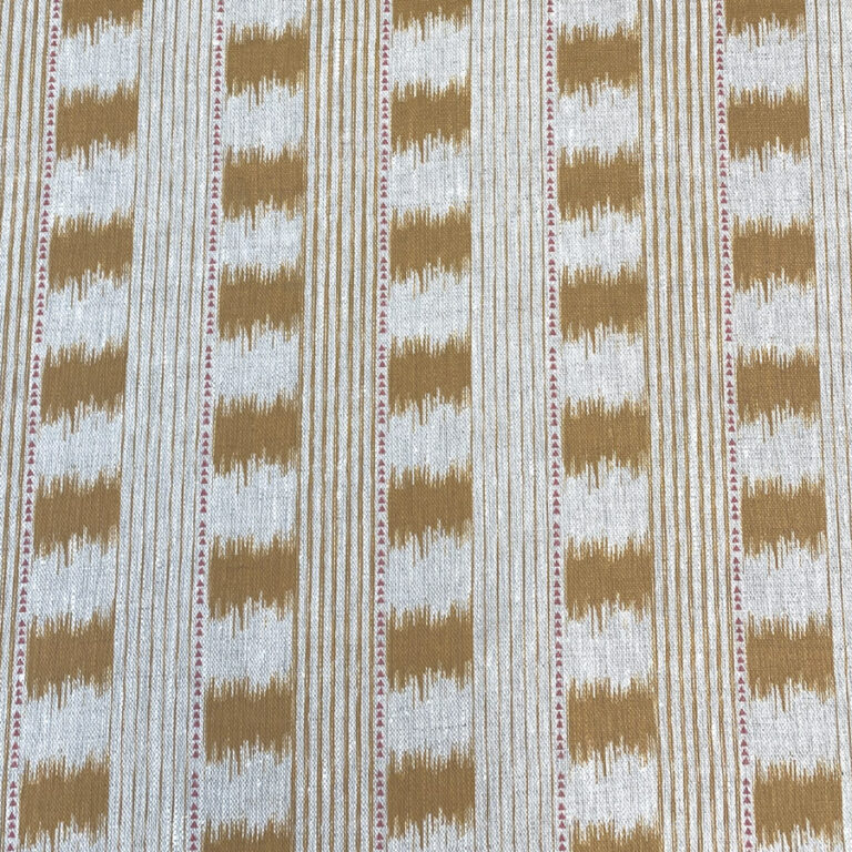 Otto Linen Stripe - Cinnamon - Image 2