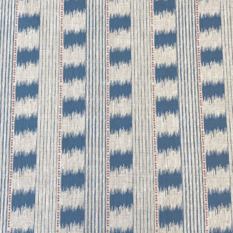 Otto Linen Stripe - Kingfisher Blue - Image 2