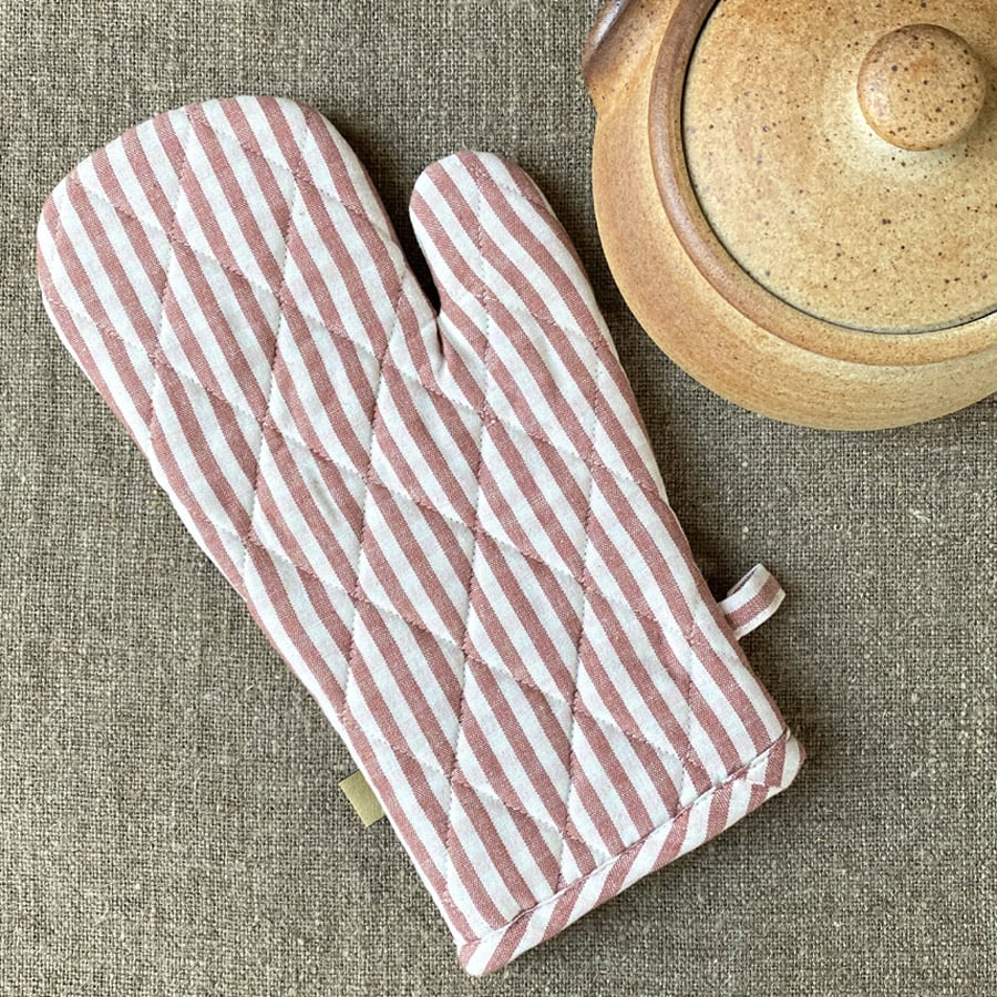 Gingham Oven Glove