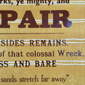 Ozymandias, Letterpress Poster - Image 2