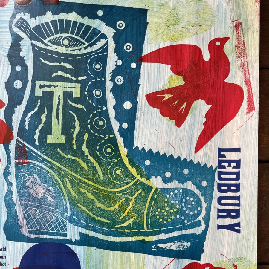 Paper Cut Pigeons & Brass Boots Poster - No.15