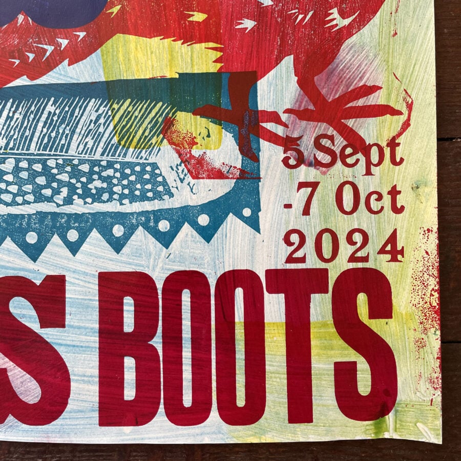 Paper Cut Pigeons & Brass Boots Poster - No.15
