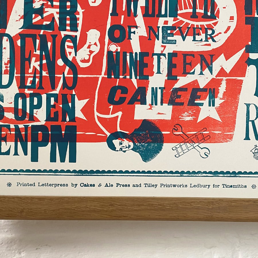 Pewke Band Letterpress Poster - Jonny Hannah