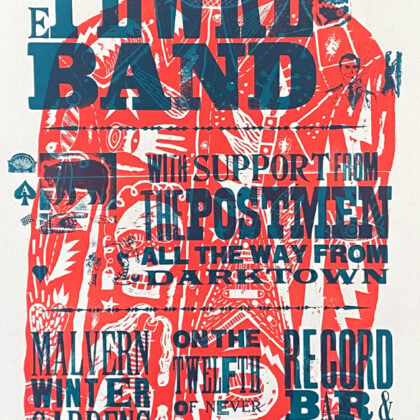 Pewke Band Letterpress Poster - Jonny Hannah - Image 4