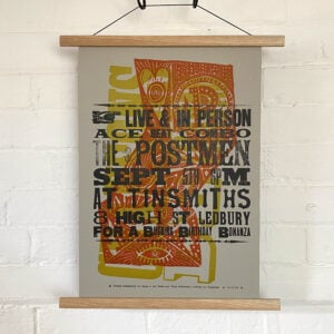 The Postmen Letterpress Poster - Jonny Hannah - Image 1