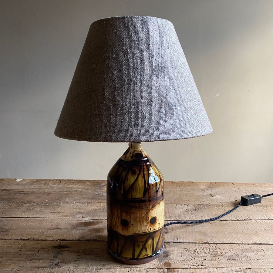 Russell Kingston Slipware Lamp RKL5 Green