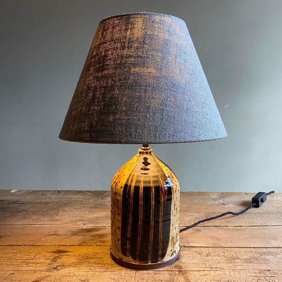 Russell Kingston Slipware Lamp RKL7 Green