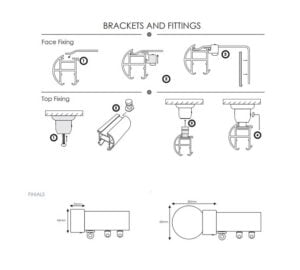 Round Metal Track Straight
